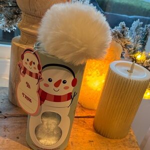 Festive Snowman Fuzzy Socks